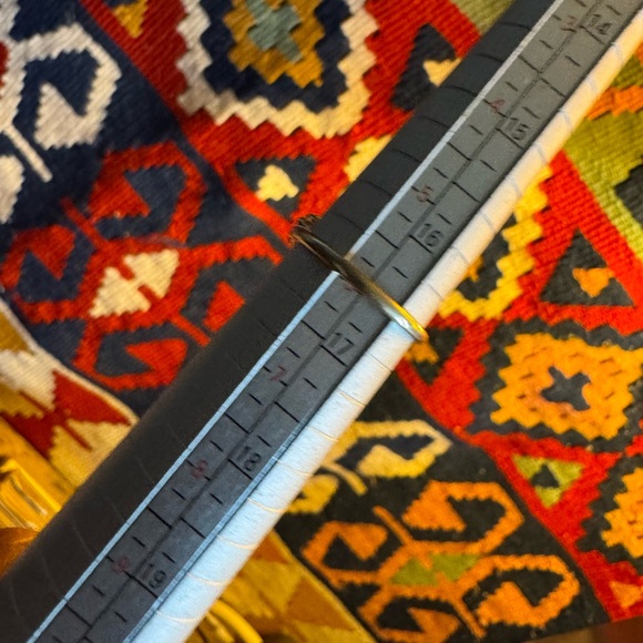 14k 2ct Blue Sapphire & Diamonds Ring - Picture 7 of 7